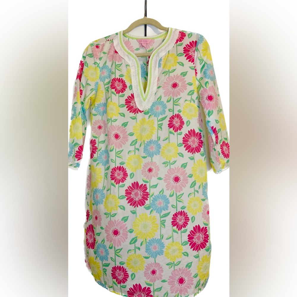 Lilly Pulitzer beach kaftan tunic dress coverup